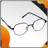 Hrinkar Trending Eyeglasses: Black Oval Optical Spectacle Frame For Men & Women |HFRM-BK-19015