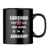 January Legends Coffee Mug-Orange