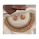 Padmavati Bangles Multicolor Copper Necklace Set ( Pack of 1 ) - Multicolor