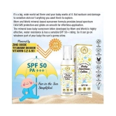 Mom & World Mineral Based Baby Sunscreen Lotion, SPF 50 PA+++, 120ml - UVA/UVB Protection, Water Resistance