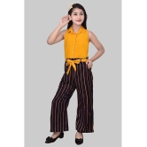 Arshia Fashions - Yellow Cotton Blend Girls Jumpsuit ( Pack of 1 ) - None