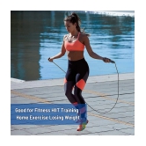 Skipping Rope for Men and Women Jumping Rope With Adjustable Height Speed Skipping Rope for Exercise, Gym, Sports Fitness Adjustable Jump Rope, Pack of 1 - Blue