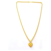 Jewar Mandi New Design Gold Plated Locket/Pendant with Rope/Rassi Chain Daily use for Men, Women & Girls, Boys - Golden