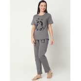 Smarty Pants Grey Cotton Women's Nightwear Nightsuit Sets ( Pack of 1 ) - None