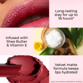 Transferproof Matte Lipstick with Shea Butter and Vitamin E JHTP-08 Foxy Pink