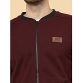 Rigo Fleece Men''s Casual Jacket - Wine ( Pack of 1 ) - None