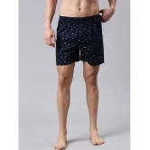 broon Blue,Navy,Multi BOXER SHORTS Cotton Mens Boxer- ( Pack of 3 ) - None