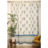 Muscari Hand Block Print Curtain-7.5 ft