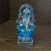 THE ALLCHEMY Glass Ganesha, Gifting Ganesha Statue (Blue)