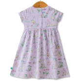 Juscubs Lavender Cotton Baby Girl Frock ( Pack of 1 ) - None