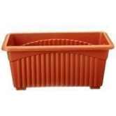 12 Inch Brown Rectangular Plastic Window Planter