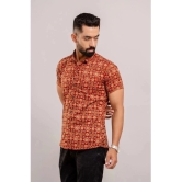 Frionkandy 100% Cotton Regular Fit Printed Half Sleeves Mens Casual Shirt - Red ( Pack of 1 ) - None