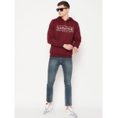 UBX Cotton Blend Hooded Mens Sweatshirt - Maroon ( Pack of 1 ) - None