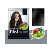 Nisha Black Hair Color Henna Conditioning Care silky & Shiny Soft Hair Natural Henna 25 g Pack of 8