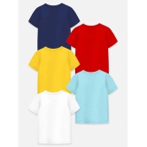 Trampoline Multi Color Cotton Blend Boys T-Shirt ( Pack of 5 ) - None