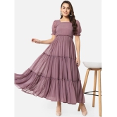 ALL WAYS YOU - Purple Georgette Womens Gown ( Pack of 1 ) - None