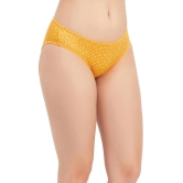 Clovia Yellow Lace Printed Womens Bikini ( Pack of 1 ) - None