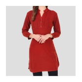 PPTHEFASHIONHUB - Maroon Rayon Women's Tunic ( Pack of 1 ) - None