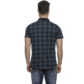 Men Regular Fit Checkered Button Down Collar Casual Shirt