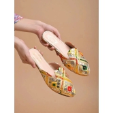 Shoetopia Gold Womens Flats - None