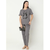 Smarty Pants Grey Cotton Womens Nightwear Nightsuit Sets ( Pack of 1 ) - None