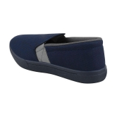 Stanfield SF CANVAS Navy Blue/Grey Shoes - Blue Mens Slip-on Shoes - None