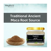 Trufitt Peruvian Black Maca Root Powder Boosts Energy And Immunity Relieves Stress - (100Gm)