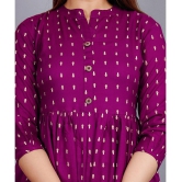 SIPET - Purple Rayon Womens Tunic ( Pack of 1 ) - None