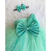 Cutedoll Mint Off Shoulder Kids Frock Dress-5-6 Year