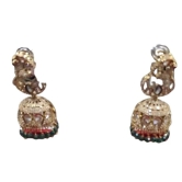 American Diamond Kundan Meenakari Earrings