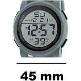 Rhonium Light Grey Silicon Digital Mens Watch