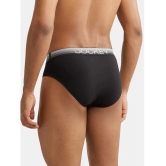 Jockey US07 Men Super Combed Cotton Elastane Solid Brief with Ultrasoft Waistband - Black - None