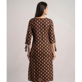 MAUKA - Brown Rayon Women's Straight Kurti ( Pack of 1 ) - None