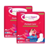 Everteen Period Care XL Soft Sanitary Pads For Medium Flow, 40 Pads Each (Pack of 2)