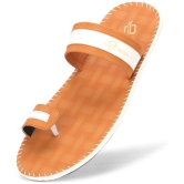 Emosis Tan Flip Flops - None