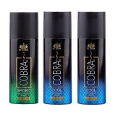 ST.JOHN Cobra Cool 150ml*2 & Sport 150ml Deodorant Spray for Men (450ml) - Pack of 3