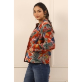 Printed women velvet jacket-L