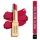 Seven Seas Long Lasting | Matte Finish | Longwear | Matte With You Lipstick (Amaranth 3.5g)