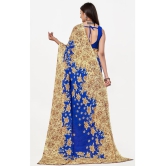 LEELAVATI - Blue Georgette Saree With Blouse Piece ( Pack of 2 ) - Blue