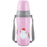 Milton Kool Cheer 600 Insulated Water Bottle, 1 Piece, 520 ml, Light Pink | School Bottle | Picnic Bottle | Sipper Bottle | Leak Proof | BPA Free | Food Grade | Easy to Carry - Pink