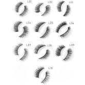 Imagic Professional Synthetic Fibers Reusable False Eyelashes  Pack of 10 Pairs