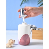 VON CASA Off White & Asymmetric Soap Dispenser - 360mL