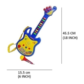 Sevriza® Boys and Girls Plastic 3 to 15 Years Learning to Play Guitar Musical Toy with Microphone Toy (Multi Color)