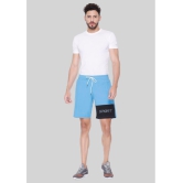 LEEBONEE - Light Blue Polyester Men's Shorts ( Pack of 1 ) - None