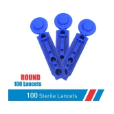 AccuSure Round Lancets(Blue)(100)