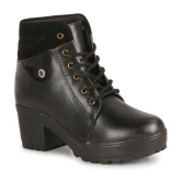 Ishransh - Black Womens Ankle Length Boots - None