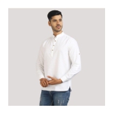 Life Roads - White Cotton Men's Shirt Style Kurta ( Pack of 1 ) - None