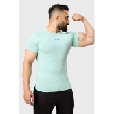 Fuaark Mint Green Polyester Slim Fit Mens Sports T-Shirt ( Pack of 1 ) - None