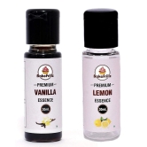 Bakefrillz Vanilla and Lemon Food Flavor Essence Combo for Cake Baking, Ice Creams, Puddings, Cookies Making, 30 mlx2