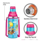 Milton Kool Stunner 400 Insulated Inner Steel Water Bottle for Kids, 400 ml, Sea Green - Blue